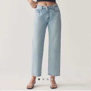 FRAME The Hang Mid-Rise Relaxed Jeans | Size 27 | New Without Tags | Light Wash